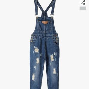 Ava NWT Dark Blue XL Overalls Coachella Festival Y2K